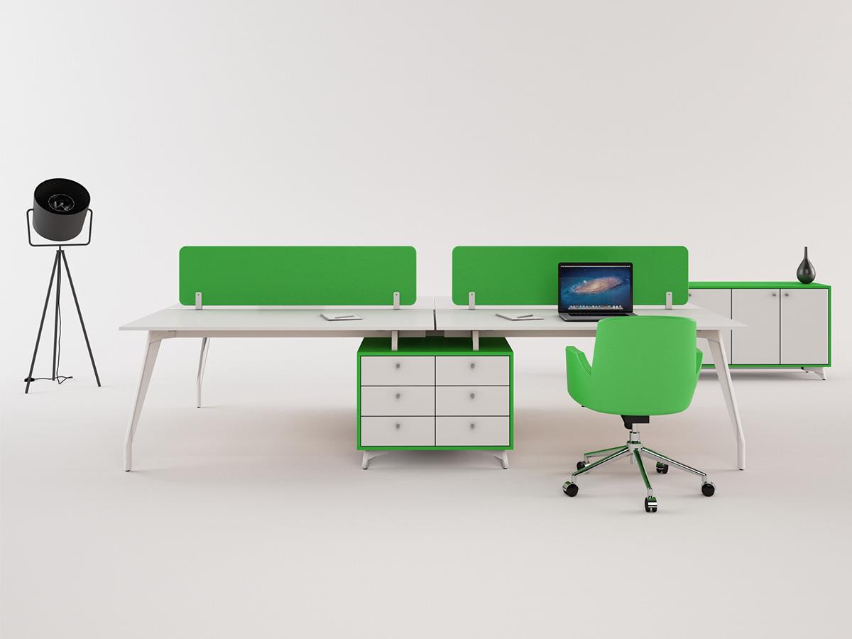 Ju workstation 4'lü kesonlu - 6