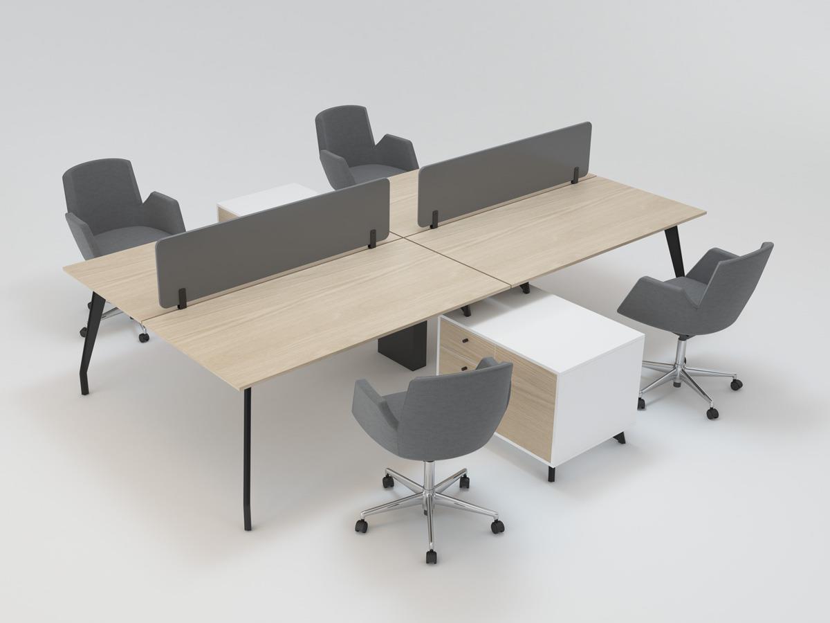 Ju workstation 4'lü etajerli