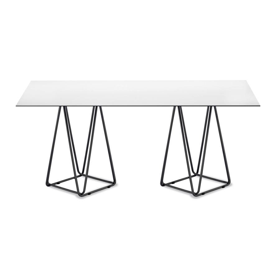 trio dikdörtgen masa